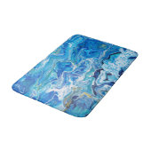 レースエレガントア熱狂するゲート6 -海ブルー バスマット (アングル)