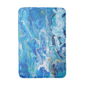 レースエレガントア熱狂するゲート6 -海ブルー バスマット (正面縦)