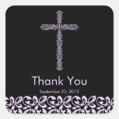 レースエレガントクロス聖バプテスサンキュー スクエアシール (正面)