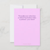 レースエレガントサンキューカード サンキューカード (裏面)