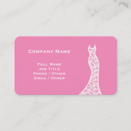 レースエレガントス結婚ドレスピンクの名刺 名刺