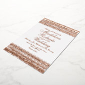 レースエレガントス結婚プレス箔招待状 箔招待状 (回転した状態)