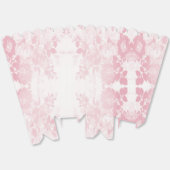 レースエレガントピンクの花好きボックス フェイバーボックス (見開き)