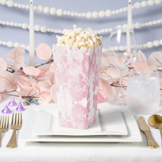 レースエレガントピンクの花好きボックス フェイバーボックス (ウェディング)