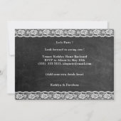 レースエレガントフォトI DO婚約招待状 シーズンカード (裏面)