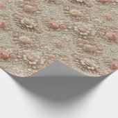 レースエレガントフローララッピング紙 ラッピングペーパー (角)