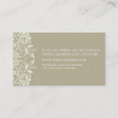 レースエレガントブラウン名刺 名刺 (裏面)