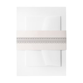 レースエレガントブラックとピンクの水の色結婚の 招待状ベリーバンド