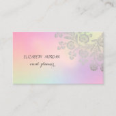 レースエレガントホログラフィック 名刺 (正面)