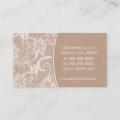 レースエレガント名刺、ラテ 名刺 (裏面)