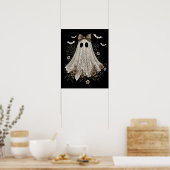 レースエレガント幽霊（弓） | フローラ幽霊 ポスター (キッチン)