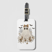 レースエレガント幽霊（弓） | フローラ幽霊 ラゲッジタグ (正面縦)