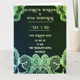 レースエレガント結婚式招待状コレクション カード