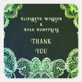 レースエレガント結婚式招待状コレクション スクエアシール