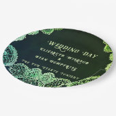 レースエレガント結婚式招待状コレクション ペーパープレート (アングル)