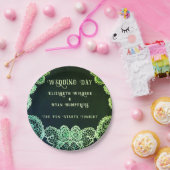 レースエレガント結婚式招待状コレクション ペーパープレート (パーティー)