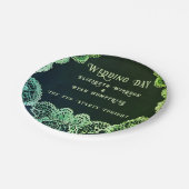 レースエレガント結婚式招待状コレクション ペーパープレート (アングル)