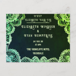 レースエレガント結婚式招待状コレクション 案内ポストカード