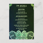 レースエレガント結婚式招待状 エンクロージャーカード (正面)