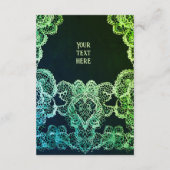 レースエレガント結婚式招待状 エンクロージャーカード (裏面)