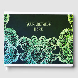 レースエレガント結婚式招待状 ゲストブック