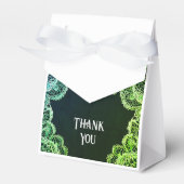 レースエレガント結婚式招待状 フェイバーボックス (正面サイド)