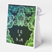 レースエレガント結婚式招待状 フェイバーボックス (裏面サイド)