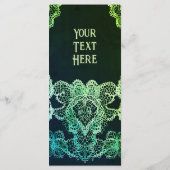 レースエレガント結婚式招待状 メニュー (裏面)