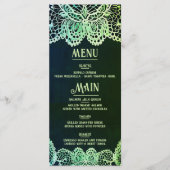 レースエレガント結婚式招待状 メニュー (正面)