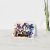 レースエレガント馬ダービー折り畳みサンキューカード サンキューカード (正面)