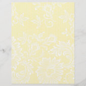 レースオンリネンかわいらしス結婚スクラップブック紙 (正面)