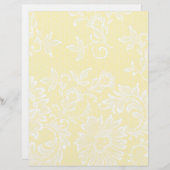 レースオンリネンかわいらしス結婚スクラップブック紙 (正面/裏面)