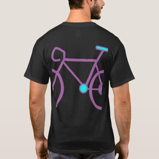 レースカスタマイズサイクリングTシャツ Tシャツ (裏面)