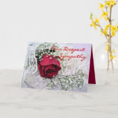 レースカスタマイズ上がりました カード (黄色い花)