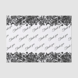 レースカスタムティッシュペーパーサンキュー結婚 薄葉紙