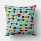 レースカッコいいカーのキッパーソナライズされたド クッション (裏面)