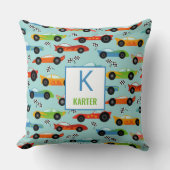 レースカッコいいカーのキッパーソナライズされたド クッション (正面)