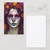 レースカラフルシュガースカルポートレート 名刺 (正面/裏面)