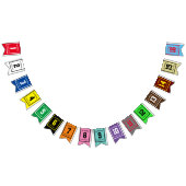 レースカラフル馬ナンバーダービーパーティー装飾 バンティングフラッグ (全)