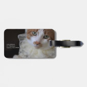 レースカラーの猫 ラゲッジタグ (裏面横)