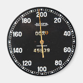 レースカーからの古いヴィンテージ計ゲージ マグネット (正面)