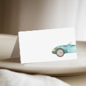 レースカーがビュッフェを満杯 プレイスカード