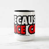 レースカーので ツートーンマグカップ (中央)