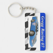 レースカーのキーホルダー キーホルダー (正面)