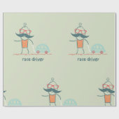 レースカーのドライバー用モータレーシングラッピング紙 ラッピングペーパー (フラット)