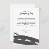 レースカーのバースデーカード サンキューカード (正面/裏面)