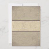 レースカーのベビーシャワーの招待状のヴィンテージのレトロ 招待状 (裏面)