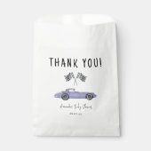 レースカーのベビーシャワー感謝してい- you フェイバーバッグ (正面)