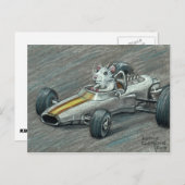レースカーのラットポストカード ポストカード (正面/裏面)