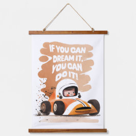 レースカーの夢 吊り下げ型タペストリー